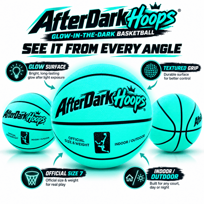AfterDark Hoops Glow In The Dark Basketball - My Store